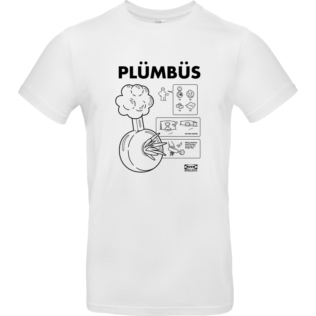 Tee Surgery Plumbus Instructions T-Shirt B&C EXACT 190 -  White