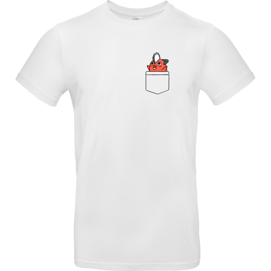 Fanfreak Pocket Devil T-Shirt B&C EXACT 190 -  White