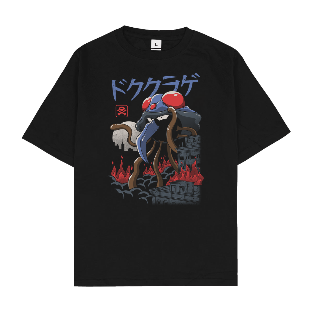 Vincent Trinidad Poison Kaiju T-Shirt Oversize T-Shirt - Black