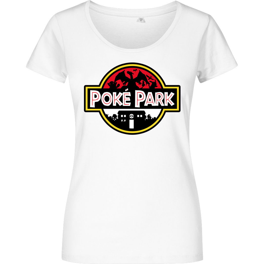 OlipopArt Poke Park T-Shirt Girlshirt weiss