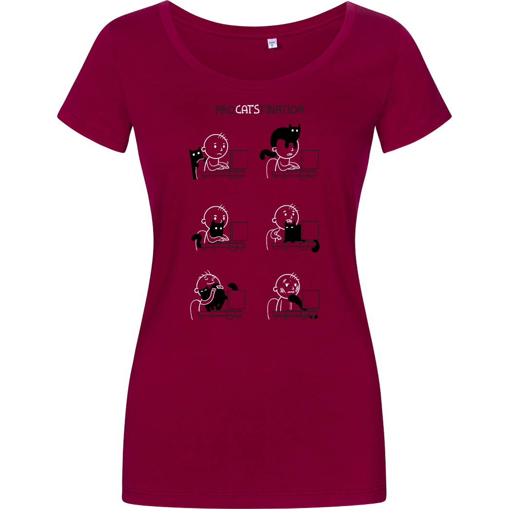 Anna-Maria Jung ProCATStination T-Shirt Girlshirt berry