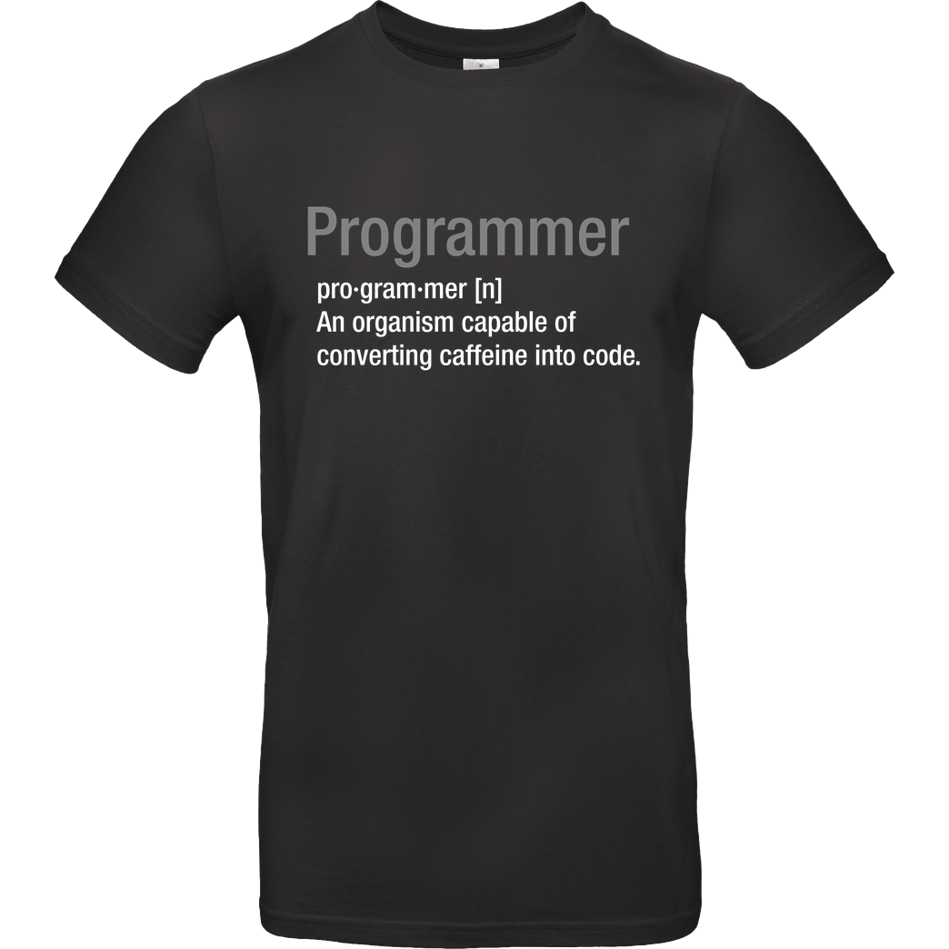 3dsupply Original Programmer T-Shirt B&C EXACT 190 - Black