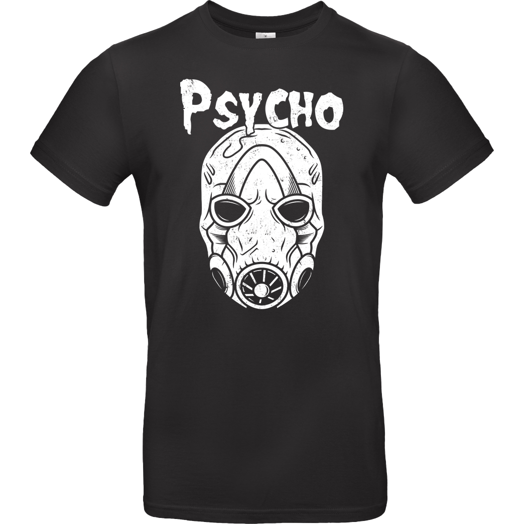 AlundrART Psycho T-Shirt B&C EXACT 190 - Black