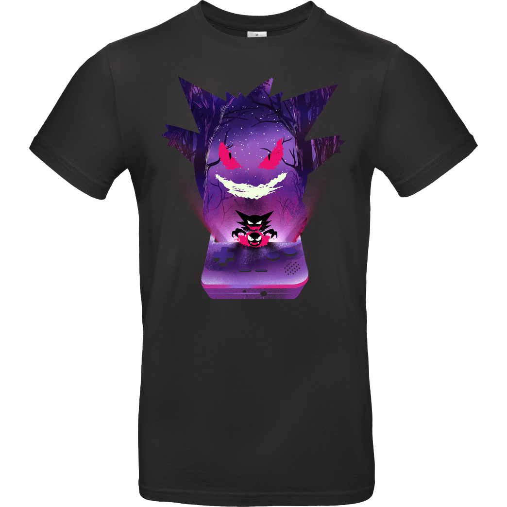 Dandingeroz Purple Pocket Monster T-Shirt B&C EXACT 190 - Black
