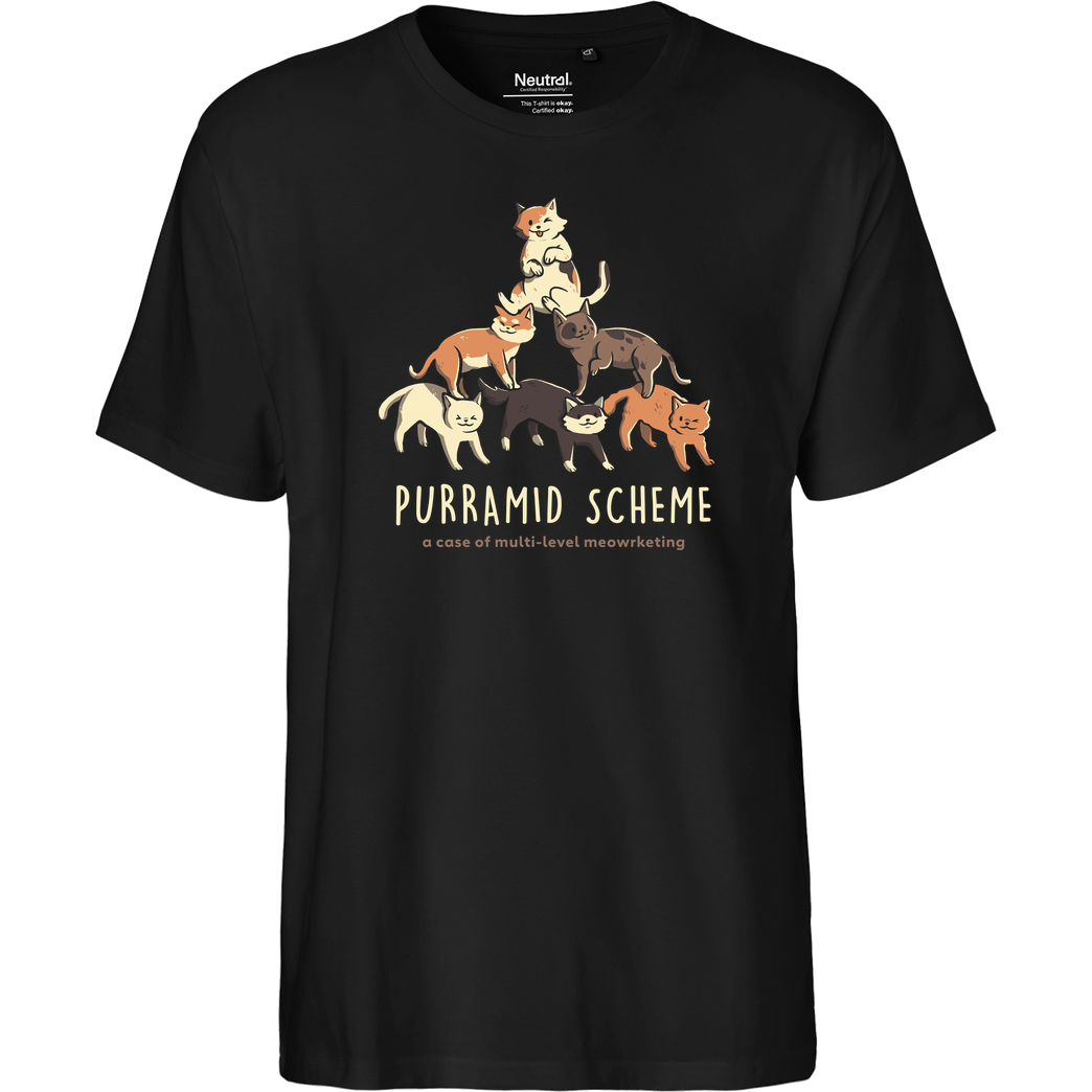 EduEly Purramid Scheme T-Shirt Fairtrade T-Shirt - black