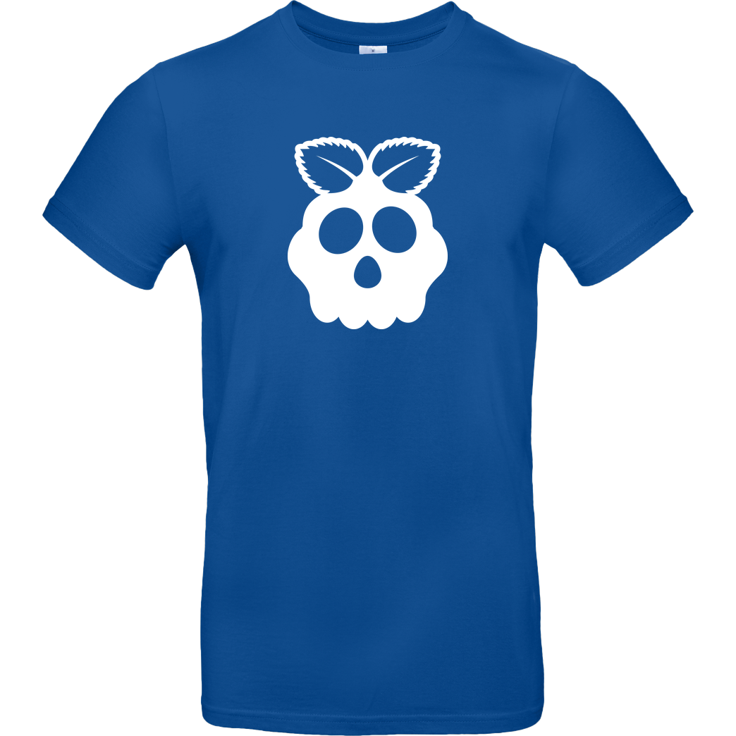 Falschparka Raspberry Skull T-Shirt B&C EXACT 190 - Royal Blue