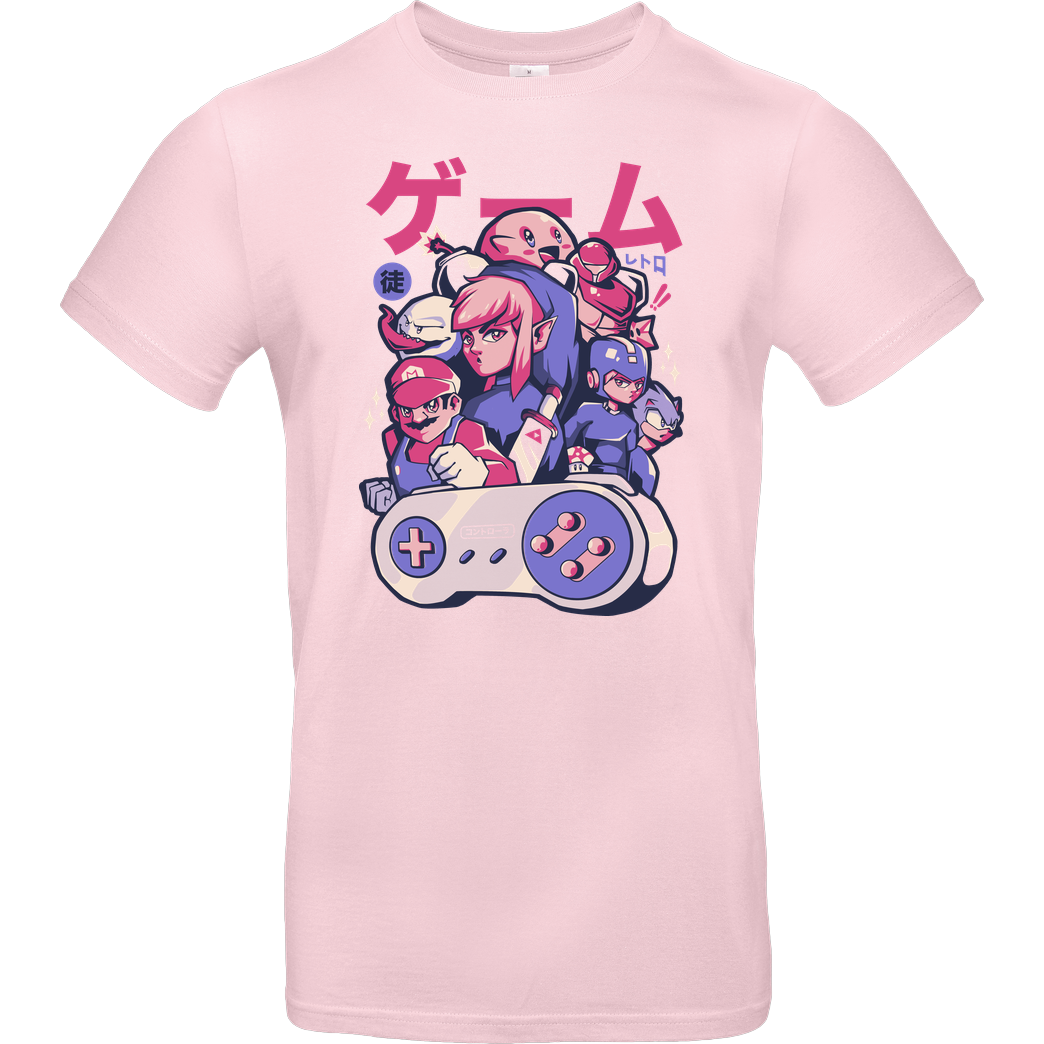 EduEly Retro Gang T-Shirt B&C EXACT 190 - Light Pink