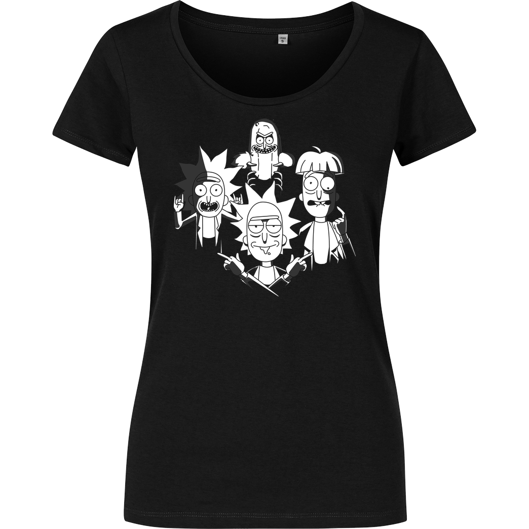 CoD Designs Rickhemian Ricksody T-Shirt Girlshirt schwarz