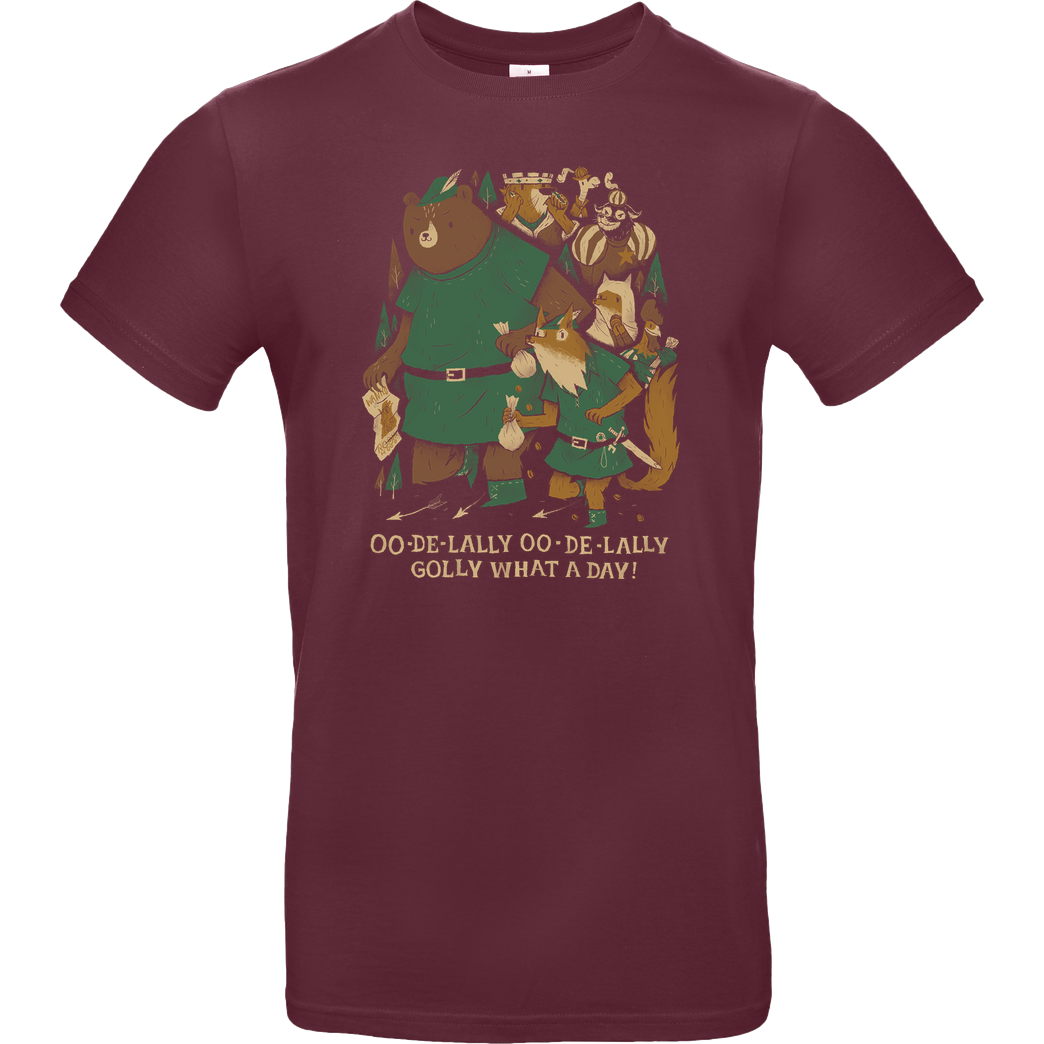 Louis Roskosch Robin Hood T-Shirt B&C EXACT 190 - Burgundy