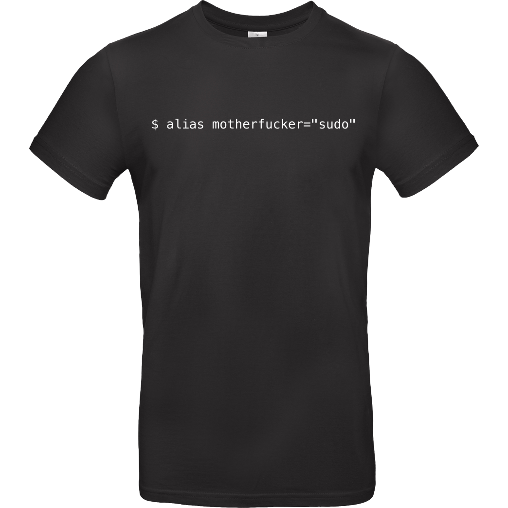 Falschparka Rude Linux User T-Shirt B&C EXACT 190 - Black