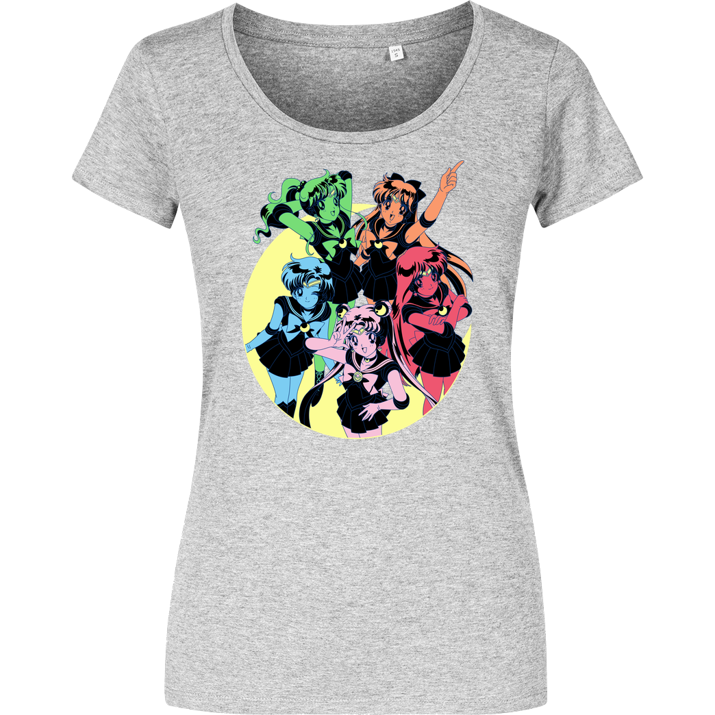 Jelly Pixels Sailor Colors T-Shirt Girlshirt heather grey