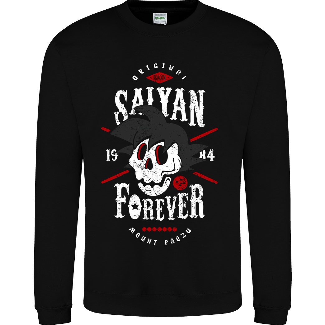 OlipopArt Saiyan Forever Sweatshirt JH Sweatshirt - Schwarz