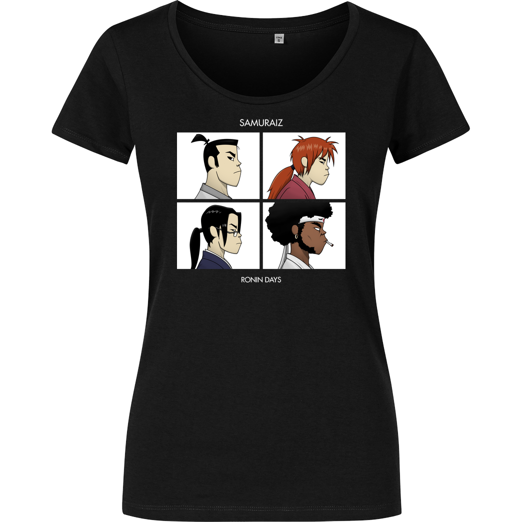 Pigboom Samuraiz T-Shirt Girlshirt schwarz