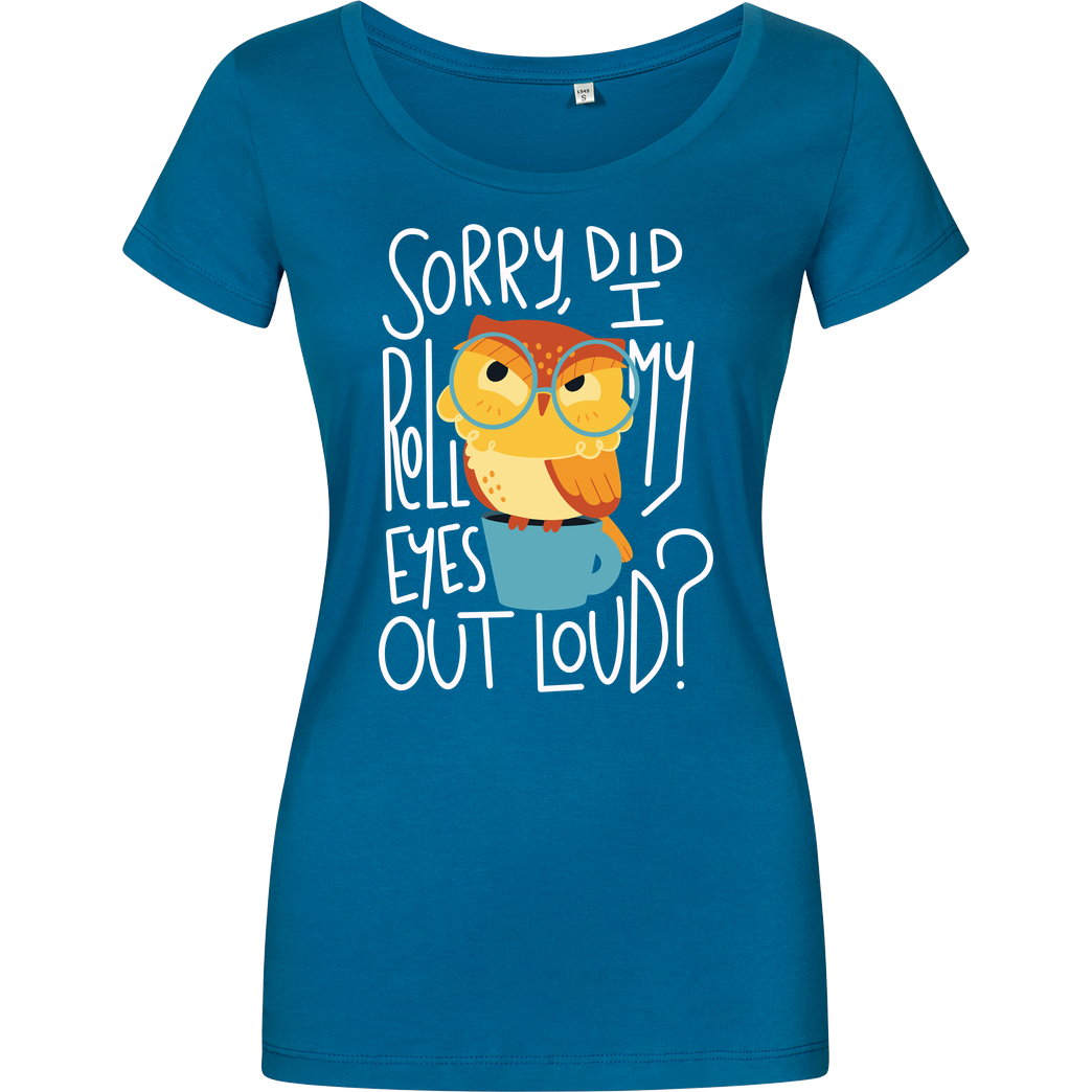 TaylorRoss1 Sarcastic Owl T-Shirt Girlshirt petrol