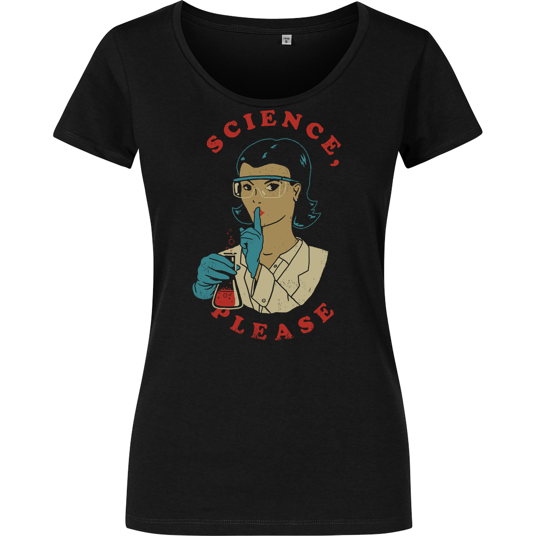 Vo Maria Science, Please T-Shirt Girlshirt schwarz