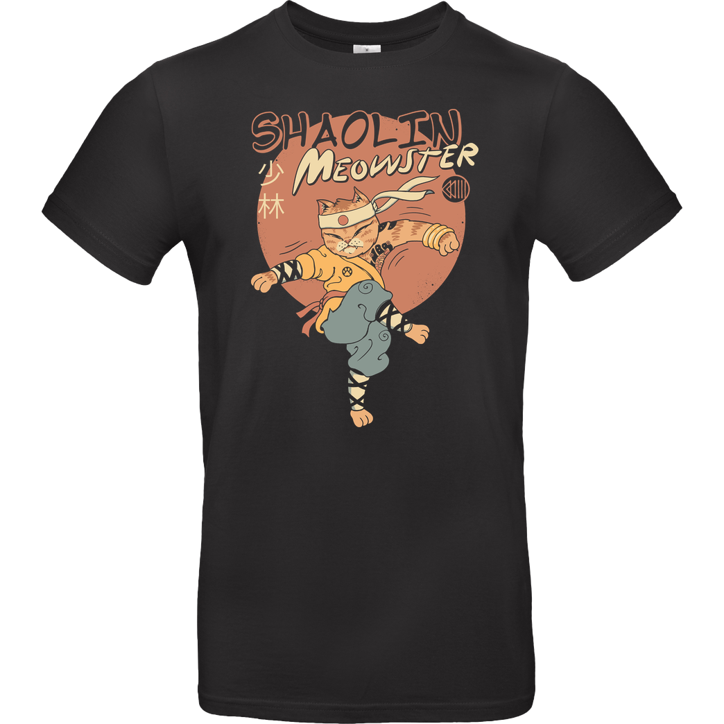 Vincent Trinidad Shaolin Meowster T-Shirt B&C EXACT 190 - Black