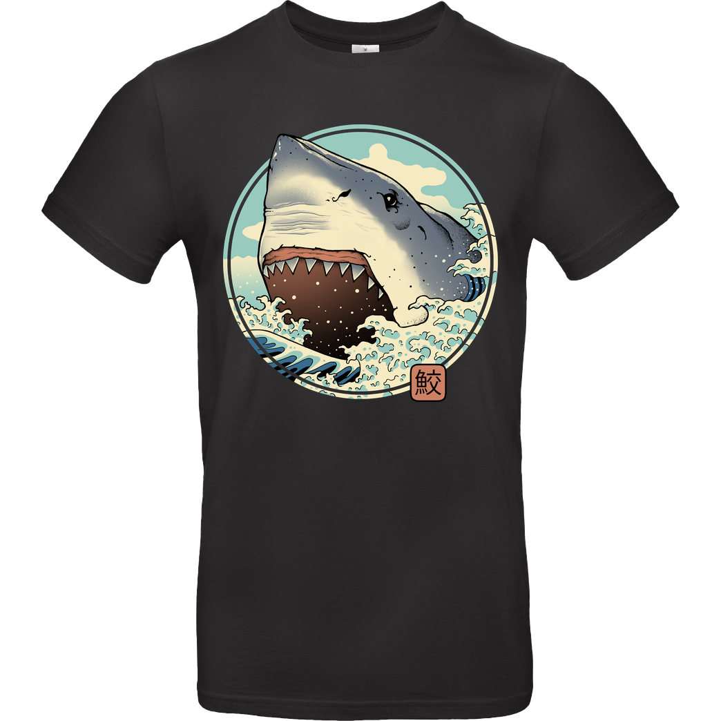 Vincent Trinidad Shark Attack T-Shirt B&C EXACT 190 - Black