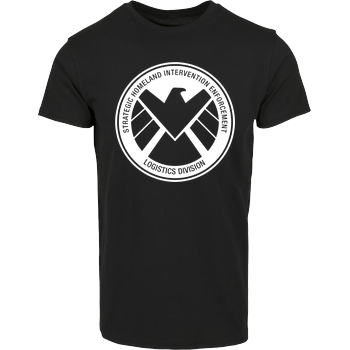 S.H.I.E.L.D Logo House Brand T-Shirt - Black