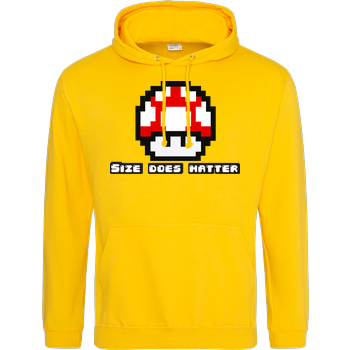 Size does matter JH Hoodie - Gelb