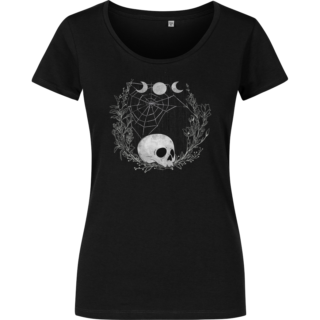 Blackmoon Skull love T-Shirt Girlshirt schwarz