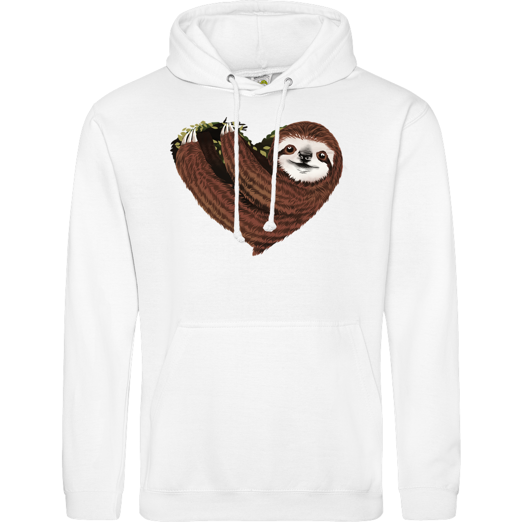 Dandingeroz Sloth Love Sweatshirt JH Hoodie - Weiß