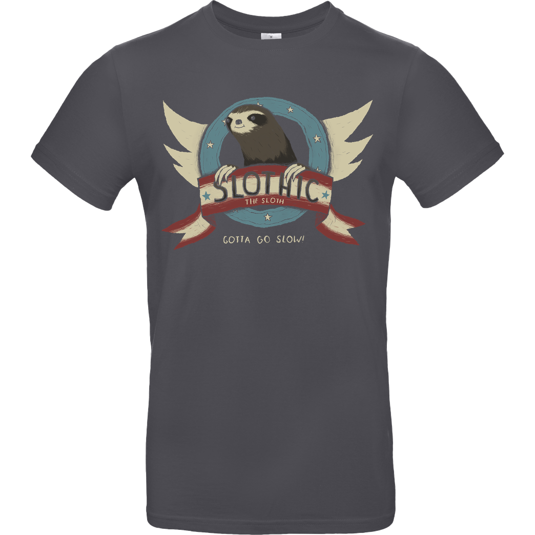 Louis Roskosch slothic T-Shirt B&C EXACT 190 - Dark Grey