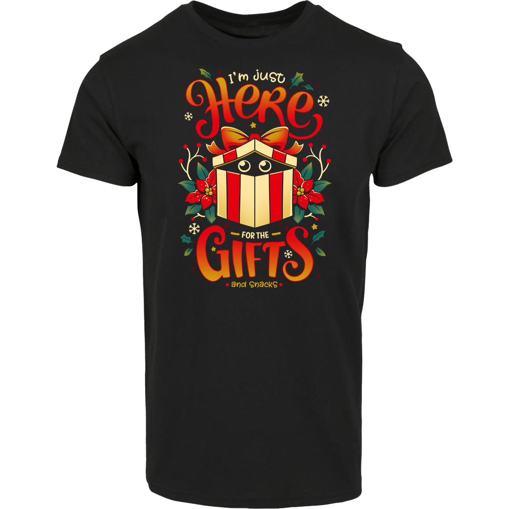 Snouleaf Sneaky Christmas Thief T-Shirt House Brand T-Shirt - Black