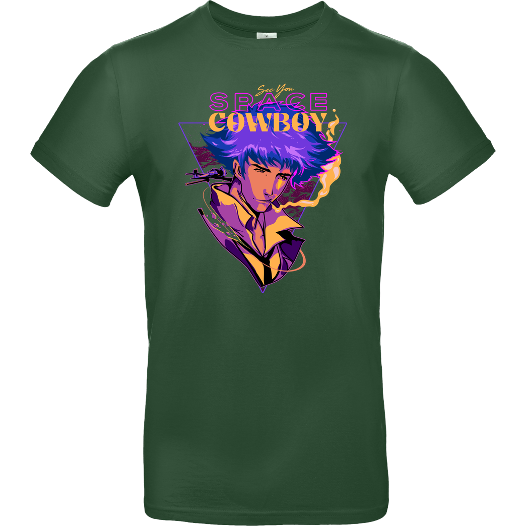 Heymoonly Space Spike Cowboy T-Shirt B&C EXACT 190 -  Bottle Green