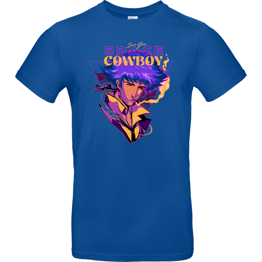 Heymoonly Space Spike Cowboy T-Shirt B&C EXACT 190 - Royal Blue