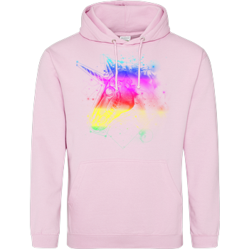 Space Unicorn color JH Hoodie - Rosa