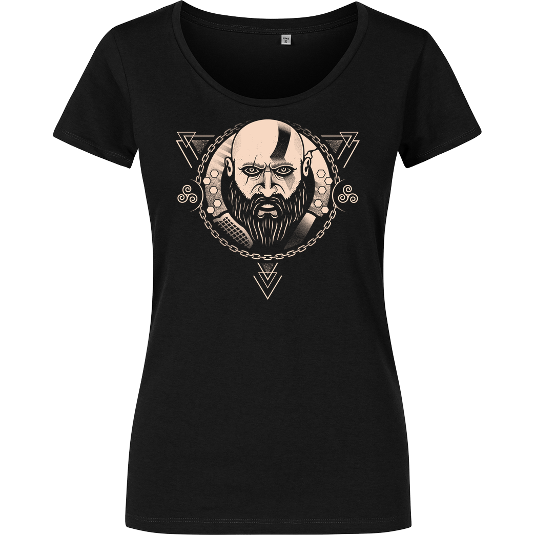 Logozaste Sparta Ghost T-Shirt Girlshirt schwarz