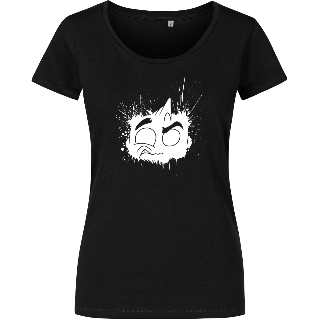 deMichl Splat-Head T-Shirt Girlshirt schwarz