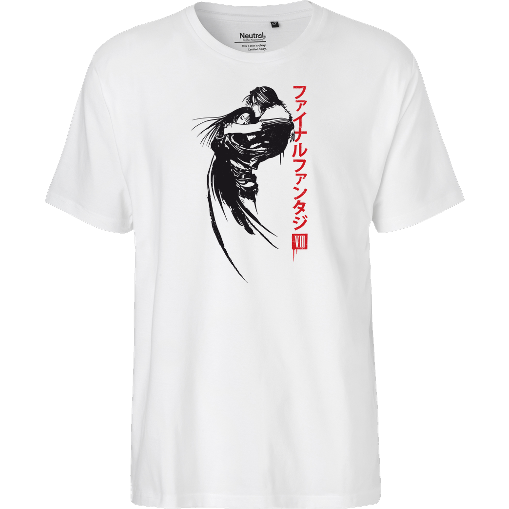 AlundrART Squall & Rinoa T-Shirt Fairtrade T-Shirt - white