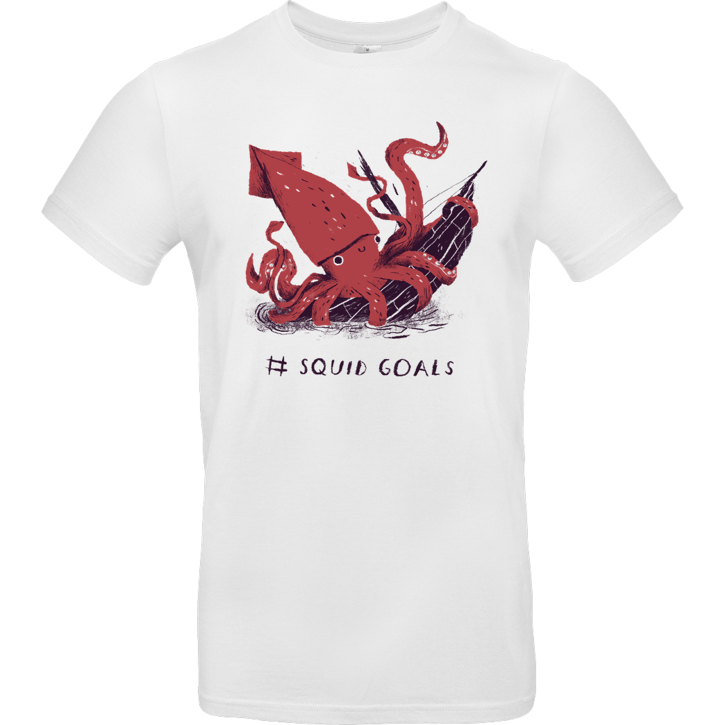 Louis Roskosch Squid Goals T-Shirt B&C EXACT 190 -  White