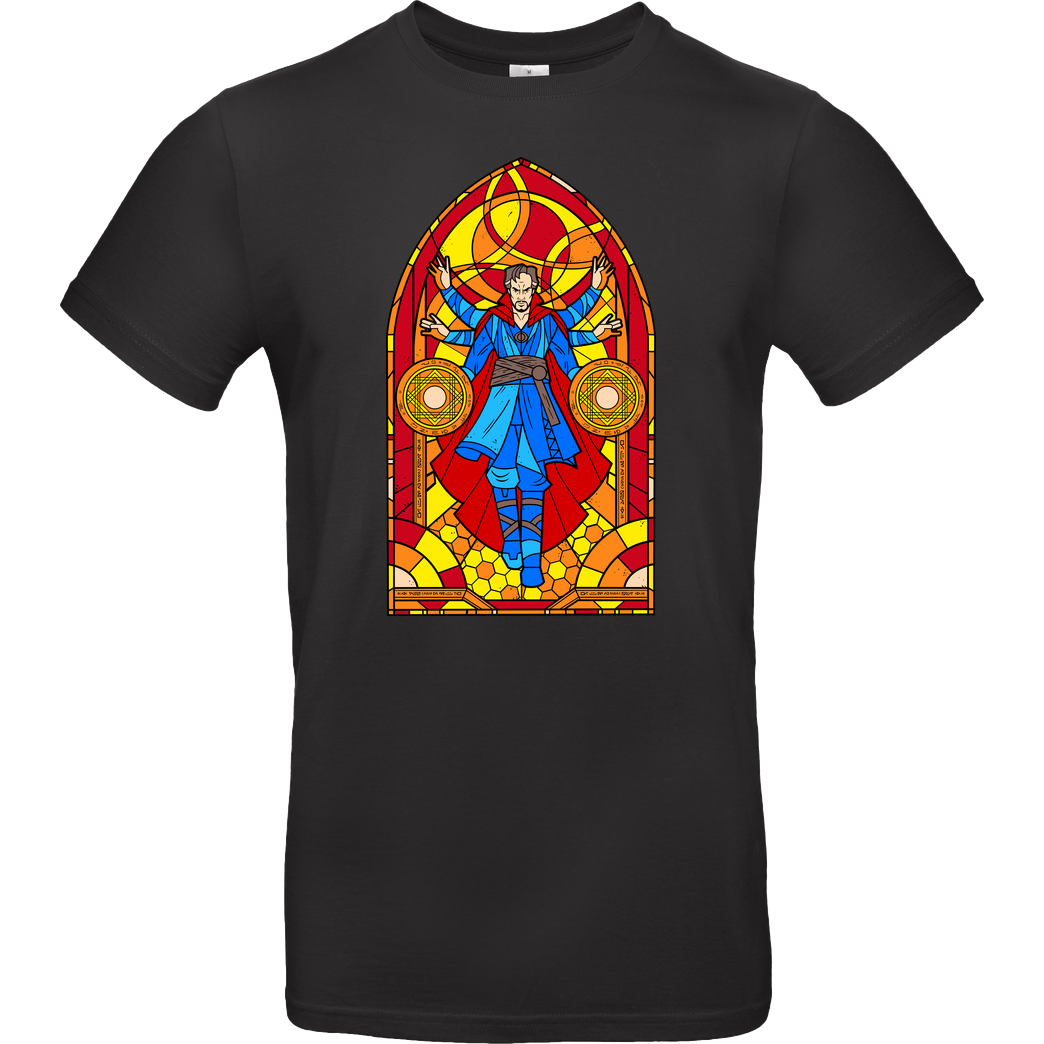 DAObiwan Stained Glass Sorcerer T-Shirt B&C EXACT 190 - Black