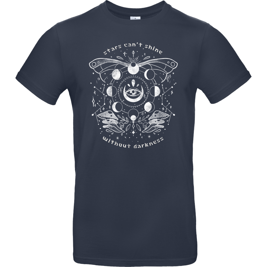 EduEly Stars Can't Shine Without Darkness T-Shirt B&C EXACT 190 - Navy