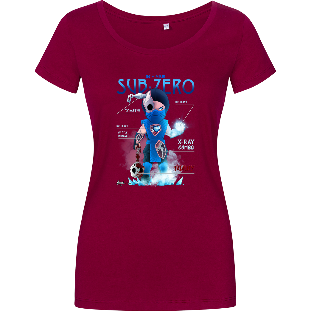 MARDEM MOURA SUB - ZERO ANATOMY T-Shirt Girlshirt berry