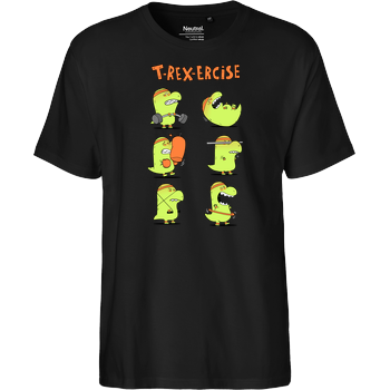 T-Rex-ercise Fairtrade T-Shirt - black