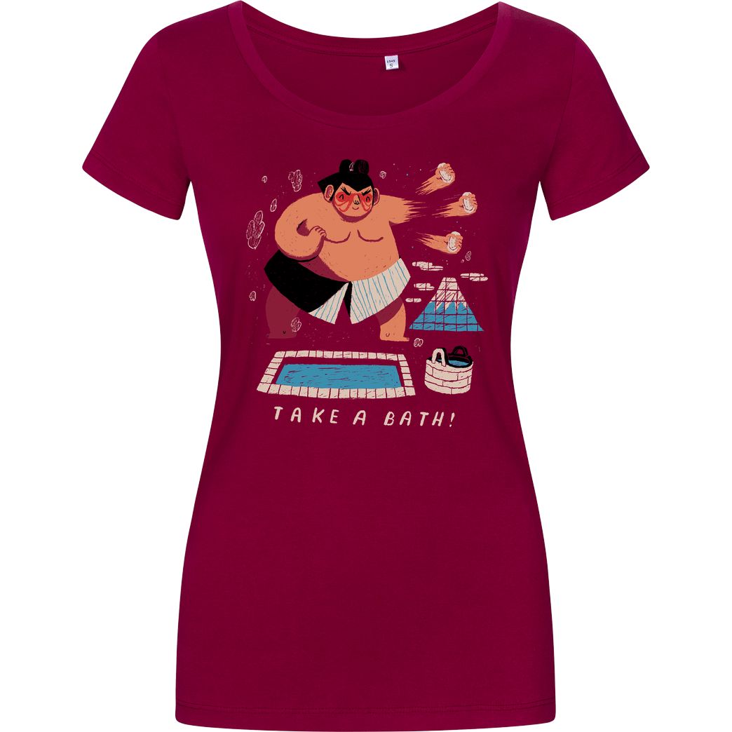 Louis Roskosch Take a Bath! T-Shirt Girlshirt berry