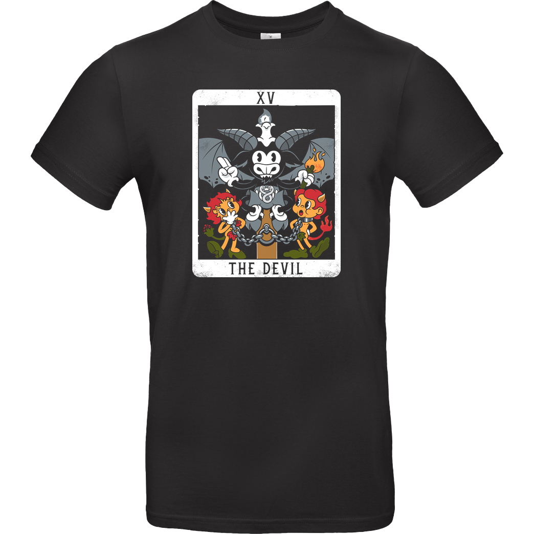 Nemons Tarot Devil T-Shirt B&C EXACT 190 - Black