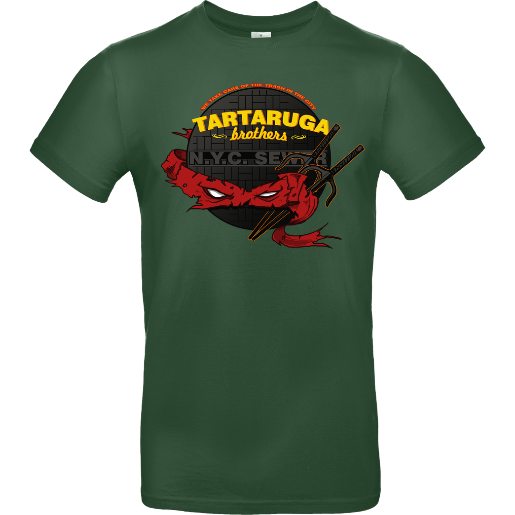 AndreusD Tartaruga Brothers T-Shirt B&C EXACT 190 -  Bottle Green