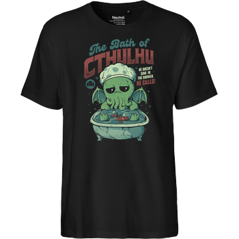 The Bath of Cthulhu Fairtrade T-Shirt - black