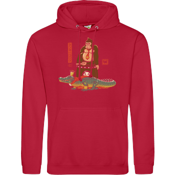 The Crocodile and the Gorilla JH Hoodie - red