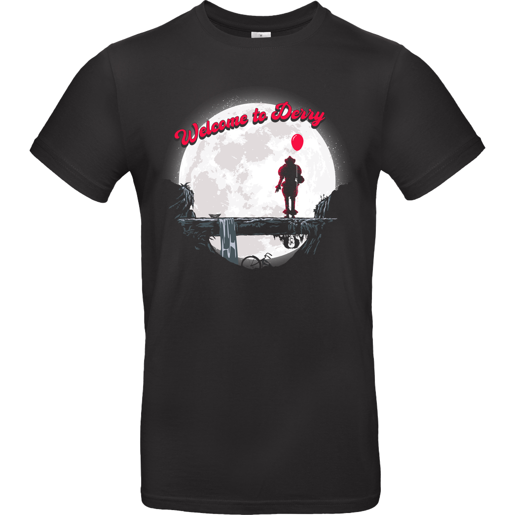 Rocketman The Derry King T-Shirt B&C EXACT 190 - Black