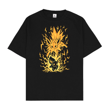 The Electric Evolution Within Oversize T-Shirt - Black