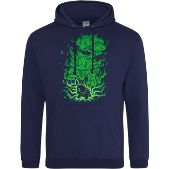 The Grass Turtle Within JH Hoodie - Navy