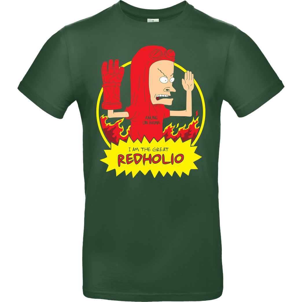 Draculabyte The Great Redholio T-Shirt B&C EXACT 190 -  Bottle Green