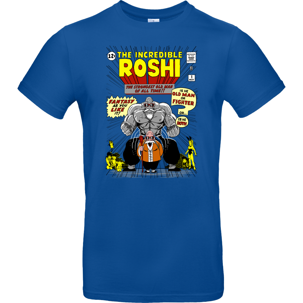 ddjvigo The Incredible Roshi T-Shirt B&C EXACT 190 - Royal Blue