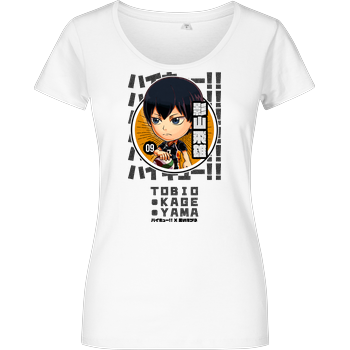 The King of the Court Girlshirt weiss