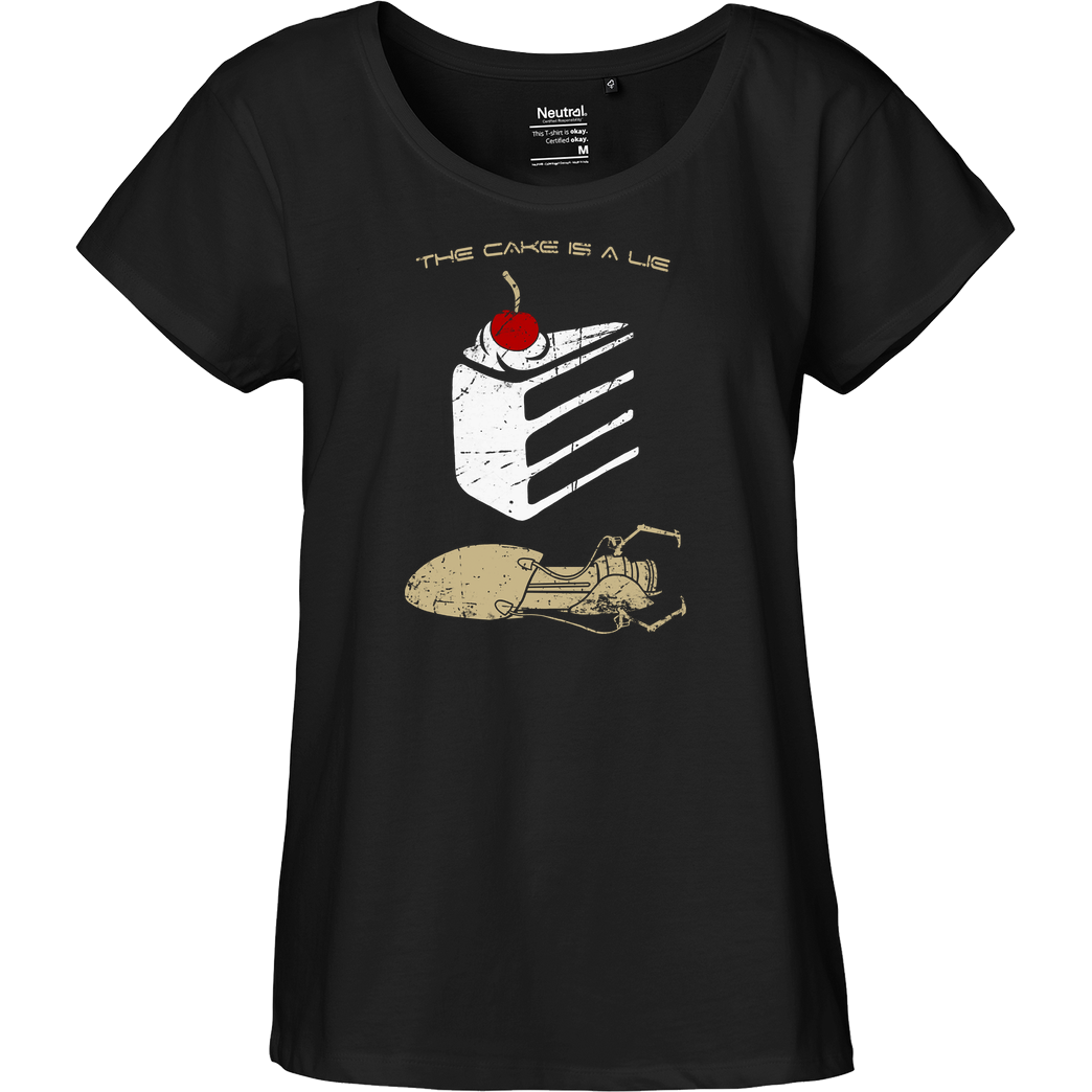 JCMaziu The Lie T-Shirt Fairtrade Loose Fit Girlie - black